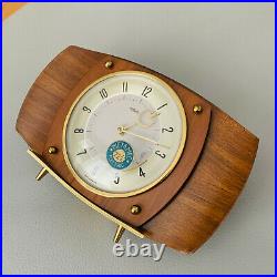 Vintage 1950s METAMEC Art Deco Mantel Clock, Brand New in Box with Paperwork