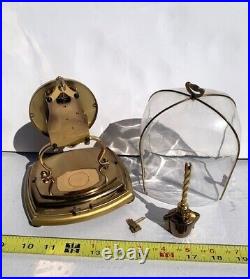 Vintage 1958 Schatz Lectronic German Mantle Clock with Pendulum For Parts/Repair