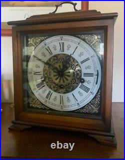 Vintage 1958 Schatz Lectronic German Mantle Clock with Pendulum For Parts/Repair