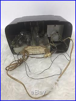 Vintage 40s-50s Art Deco Mid Century Bakelite Jewel Telechron Clock radio