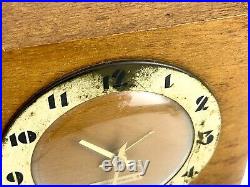 Vintage Antique Art Deco wood seth thomas clock plugs in mantel