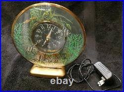 Vintage Aquarium Aquarius Electric Clock-1954-Novelty Clock-Very Cool-Works