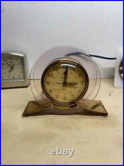 Vintage Art Deco 1940's General Electric ROSE Rapture Clock Model #3H160