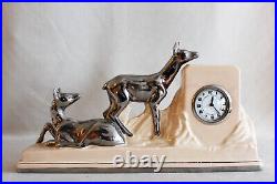 Vintage Art Deco Art Nouveau ceramic table clock by Odyv