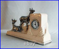 Vintage Art Deco Art Nouveau ceramic table clock by Odyv