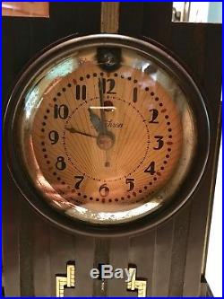 Vintage Art Deco Bakelite Telechron Electroalarm Model 700 Clock