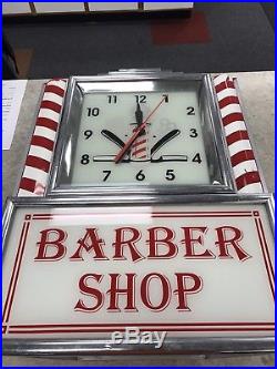 Vintage Art Deco Barbershop Clock RARE