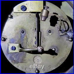 Vintage Art Deco Black Marble Egyptian Revival Mantel Clock