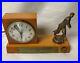 Vintage Art Deco Butterscotch Catalin Bakelite Clock Baseball Trophy