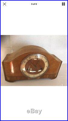 Vintage Art Deco Chiming Mantle Clock In Working Order