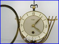 Vintage Art Deco Dutch ORFAC Mantel Shelf 8 day Mid Century Clock