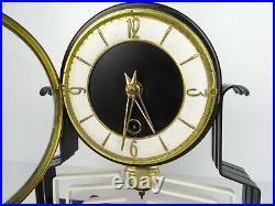 Vintage Art Deco Dutch RARE mantel Shelf 8 day Mid Century Clock (ORFAC era)