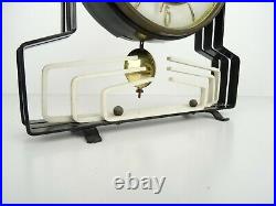 Vintage Art Deco Dutch RARE mantel Shelf 8 day Mid Century Clock (ORFAC era)
