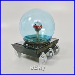 Vintage Art Deco Fish Globe Clock Sphere Glass Chrome Swimming Koi Fishbowl