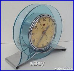 Vintage Art Deco G-e / Telechron Clock Rapture Model 3h160