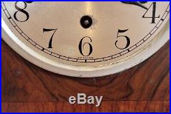 Vintage Art Deco German 8-Day Mantel Clock with Westminster Chimes