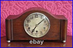 Vintage Art Deco German'HAC' Mantel Clock with Westminster Chimes