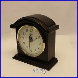 Vintage Art Deco Ingraham Quartz Wooden Frame Mantle Clock
