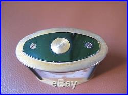 Vintage Art Deco Jaeger LeCoultre 8 Day Memovox Green Alarm Clock