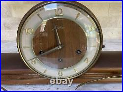 Vintage Art Deco Junghans Chiming Mantle Clock, Germany, No Key