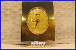 Vintage Art Deco LeCoultre 8 day Recital Swiss Alarm Clock