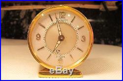 Vintage Art Deco LeCoultre Memovox 8 Days #219 movement Swiss Made Alarm Clock