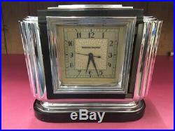 Vintage Art Deco Manning Bowman Mantle Clock-Runs