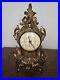 Vintage Art Deco Mantel Clock Gilded Gold Brass