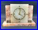 Vintage Art Deco Marble & Onyx Mantle Clock by Davall (British, retro, 8 day)