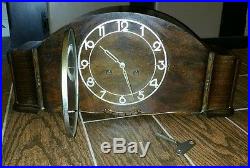 Vintage Art Deco Regensburg Junghans Era Kienzle Chiming Mantel Clock FREE SHIP