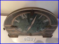 Vintage Art Deco Sectric Smiths Mantle Clock Electric Working PAT Tested