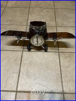 Vintage Art Deco Sessions Airplane Clock