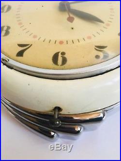 Vintage Art Deco StyVintage Warren Telechron Art Deco Working Clock Model 2H09