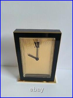 Vintage Art Deco Style BUCHERER Brass Desk Clock