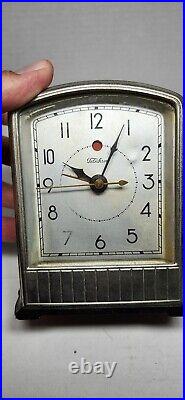 Vintage Art Deco Telechron 711 1930's Telalarm Lighted Clock GM Tested Working