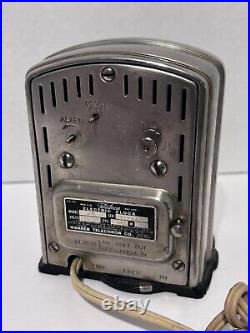 Vintage Art Deco Telechron 711 1930's Telalarm Lighted Clock Works Read