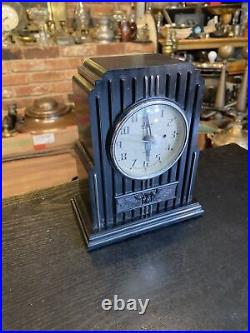 Vintage Art Deco Waterbury Modernistic Skyscraper Clock, Not Working, Bakelite