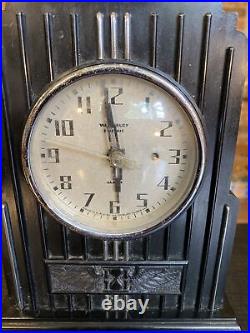 Vintage Art Deco Waterbury Modernistic Skyscraper Clock, Not Working, Bakelite