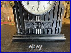 Vintage Art Deco Waterbury Modernistic Skyscraper Clock, Not Working, Bakelite