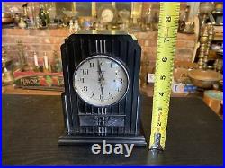 Vintage Art Deco Waterbury Modernistic Skyscraper Clock, Not Working, Bakelite