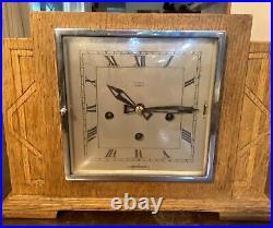 Vintage Art Deco Westminster Chiming Mantel Clock by SORLEY of Glasgow Scotland