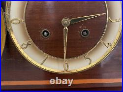 Vintage/Art Deco Wooden Mantle Clock Chelsea Made in Germany