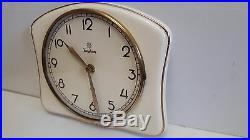 Vintage Art Deco style 1930s Ceramic Kitchen Wall clock JUNGHANS