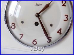 Vintage Art Deco style 1930s Ceramic Kitchen Wall clock JUNGHANS Made in Germany
