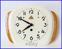 Vintage Art Deco style 1930s Ceramic Kitchen Wall clock PETER Made in Germany