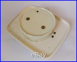 Vintage Art Deco style 1950s Ceramic Kitchen Wall clock JUNGHANS Germany Made