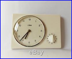 Vintage Art Deco style 1960s Ceramic Kitchen Wall clock CLASSA Made in Germany