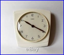 Vintage Art Deco style 1960s Ceramic Kitchen Wall clock KIENZLE Made in Germany