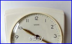Vintage Art Deco style 1960s Ceramic Kitchen Wall clock KIENZLE Made in Germany