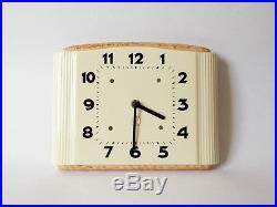 Vintage Art Deco style 1960s Ceramic Kitchen Wall clock Made in Germany Decor
